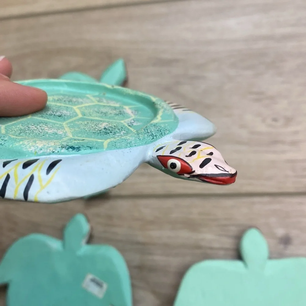 Hand Painted‎ Turtle Coasters